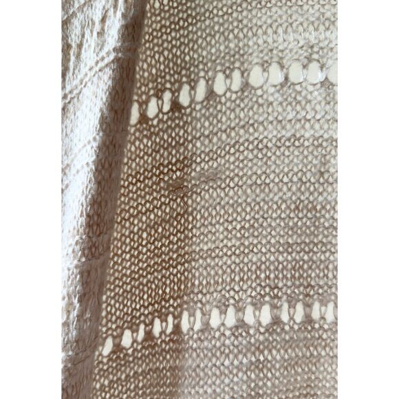 Free People Lightweight Blanket Wrap Boho Open Knit Tassel Shawl One Size - Picture 11 of 11